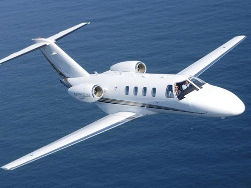 Citation CJ1 in flight