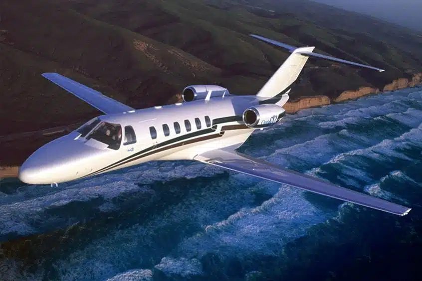 Citation CJ2 in flight